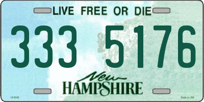 NH license plate 3335176