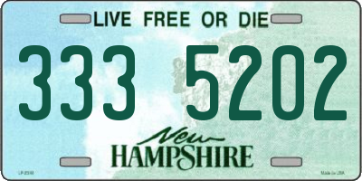 NH license plate 3335202