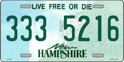 NH license plate 3335216