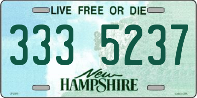 NH license plate 3335237