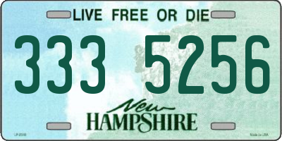 NH license plate 3335256