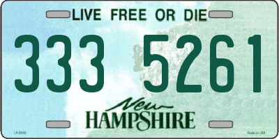 NH license plate 3335261