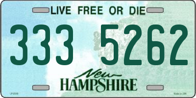 NH license plate 3335262