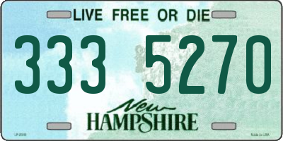 NH license plate 3335270