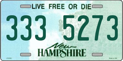 NH license plate 3335273