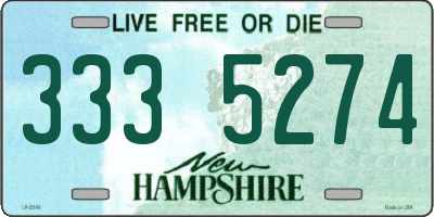 NH license plate 3335274