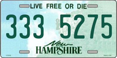 NH license plate 3335275