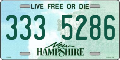 NH license plate 3335286