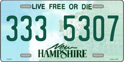 NH license plate 3335307