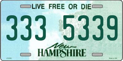 NH license plate 3335339
