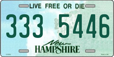 NH license plate 3335446