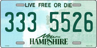 NH license plate 3335526