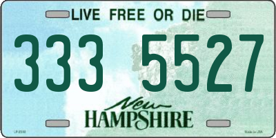 NH license plate 3335527