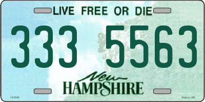 NH license plate 3335563