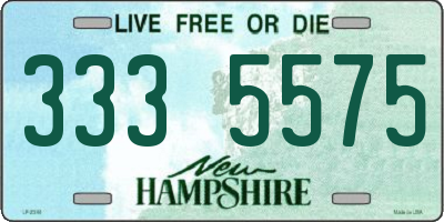 NH license plate 3335575