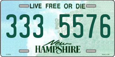NH license plate 3335576