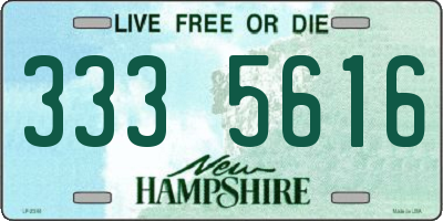 NH license plate 3335616