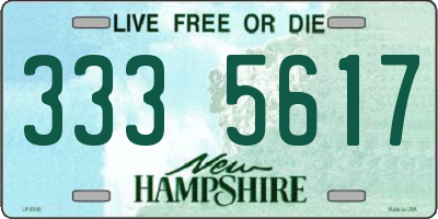 NH license plate 3335617