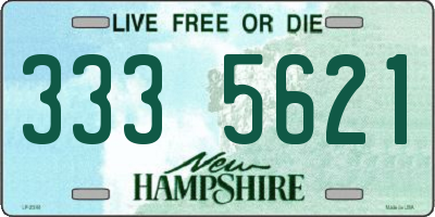 NH license plate 3335621