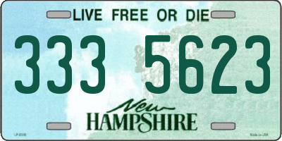 NH license plate 3335623
