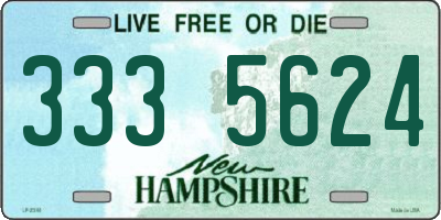 NH license plate 3335624
