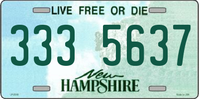 NH license plate 3335637