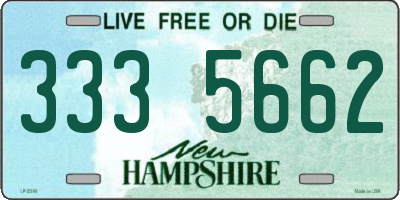 NH license plate 3335662