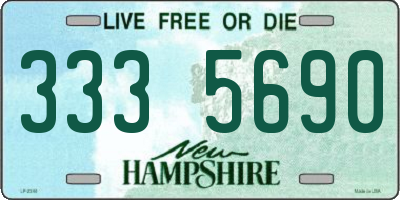 NH license plate 3335690