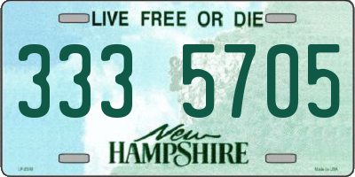 NH license plate 3335705