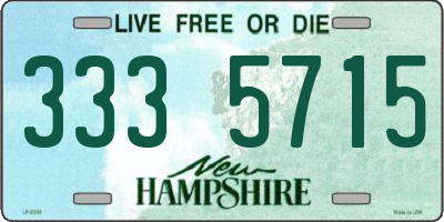 NH license plate 3335715