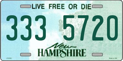 NH license plate 3335720