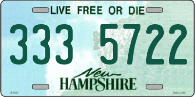 NH license plate 3335722