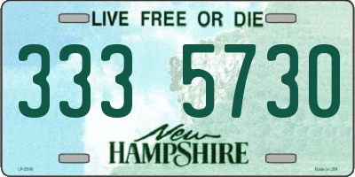 NH license plate 3335730