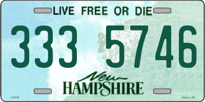 NH license plate 3335746