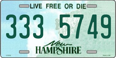 NH license plate 3335749