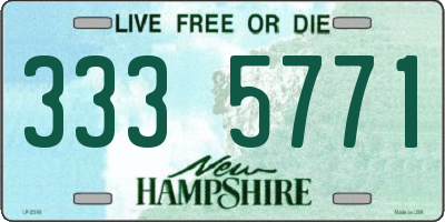 NH license plate 3335771