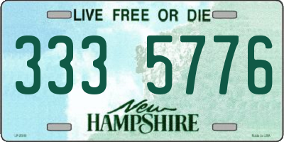 NH license plate 3335776