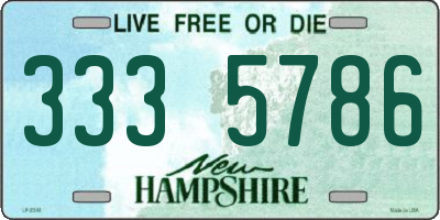 NH license plate 3335786