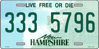 NH license plate 3335796