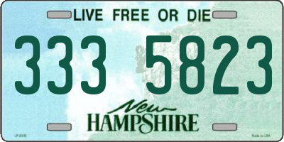NH license plate 3335823