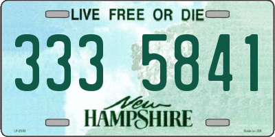 NH license plate 3335841