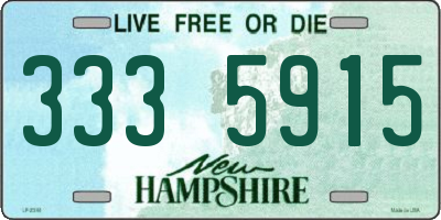 NH license plate 3335915