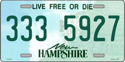 NH license plate 3335927