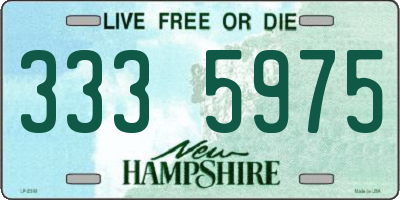 NH license plate 3335975