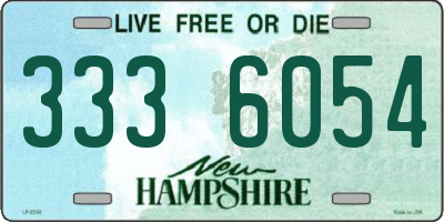 NH license plate 3336054