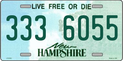 NH license plate 3336055