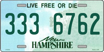 NH license plate 3336762