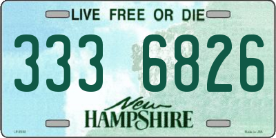NH license plate 3336826