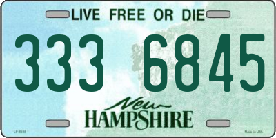 NH license plate 3336845