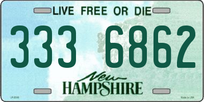 NH license plate 3336862